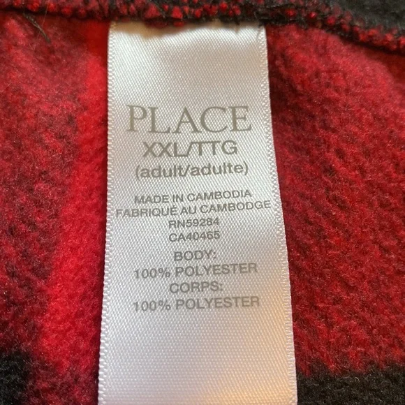 Place Black & Red Plaid Pajama Pants - Picture 4 of 6